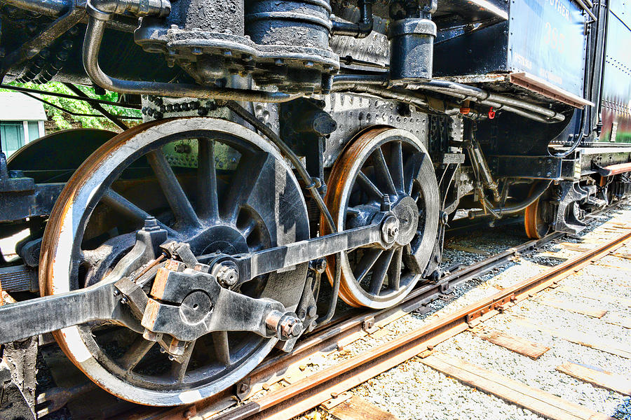 Train wheels Photograph by Paul Ward