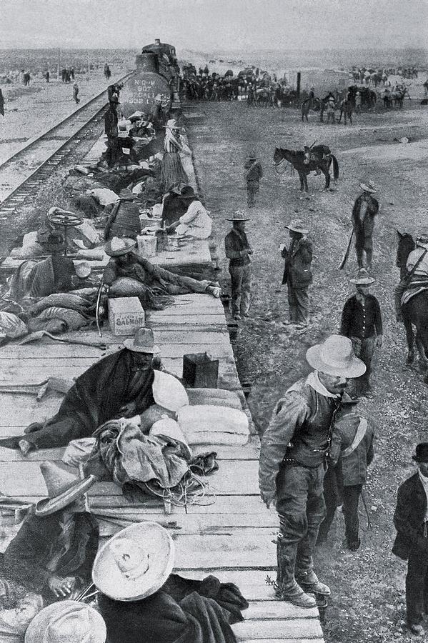 Train With Wounded Revolutionary Photograph by Everett Train With Wounded Revolutionary Photograph by Everett