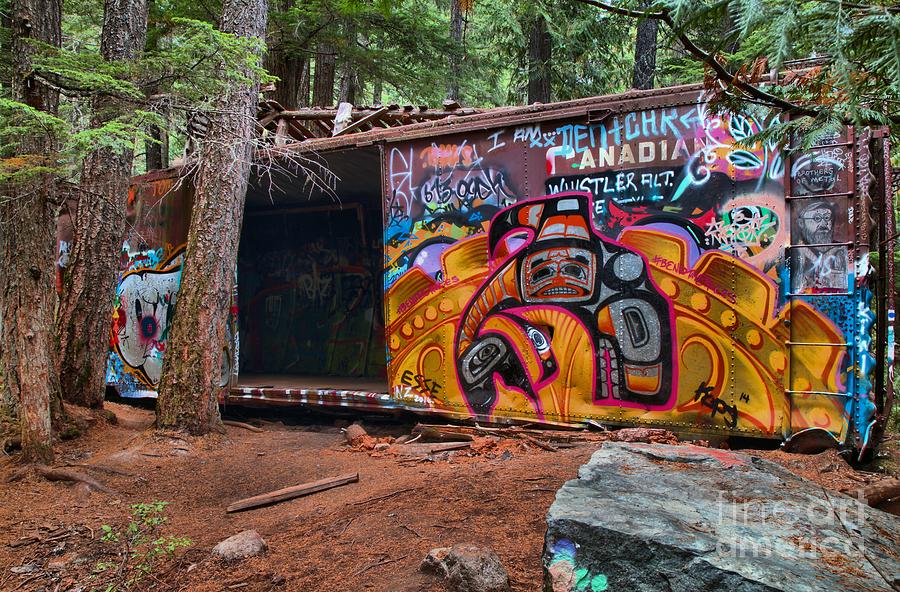 Train Wreckage In The Forest Photograph by Adam Jewell