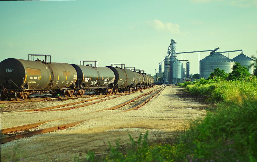 Train Yard Photograph by Mark W Johnson Fine Art America