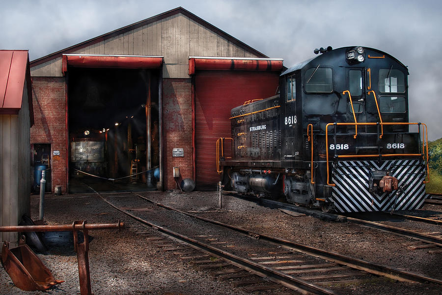 Train - Yard - Strasburg Repair Center Photograph by Mike Savad