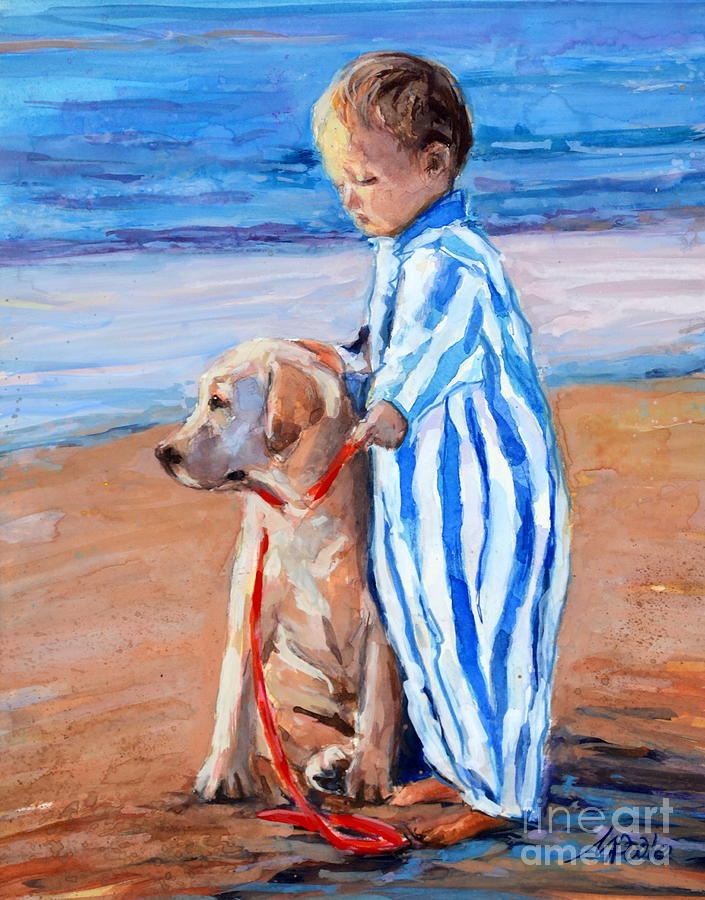 Beach Painting - Training Day by Molly Poole