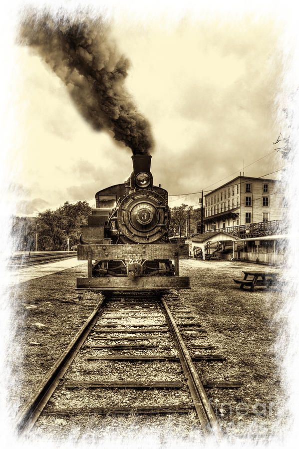Trains from the past at Cass WV Photograph by Dan Friend