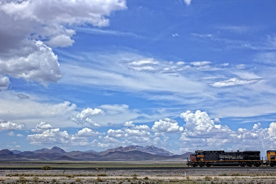 Trains in New Mexico Photograph by Jan Garcia