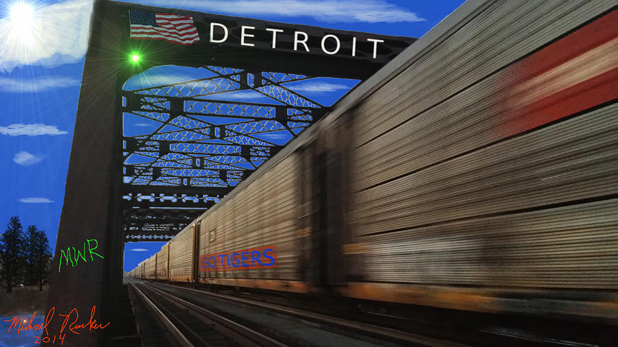 Trains of Detroit Photograph by Michael Rucker