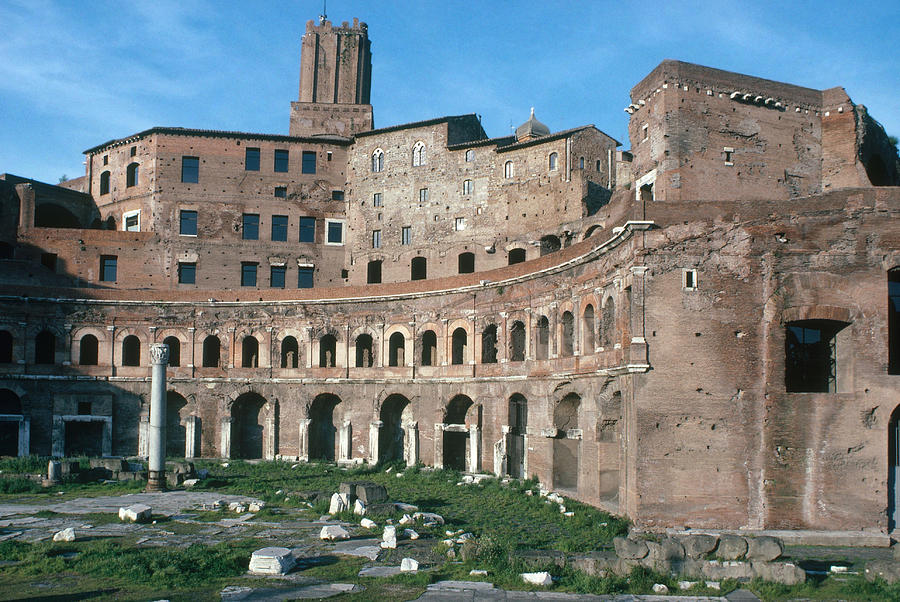 Trajans Forum And Market Photograph by Marcello Bertinetti
