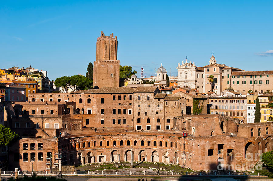 Trajan's Market In Rome Photograph by Luis Alvarenga