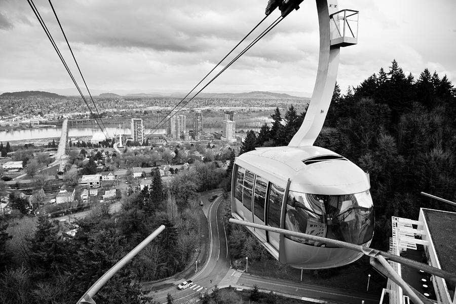 Portland Photograph - Tram by Niels Nielsen