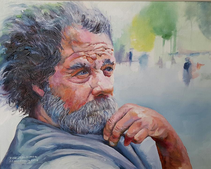 Tramp OLean Painting by Tim Johnson