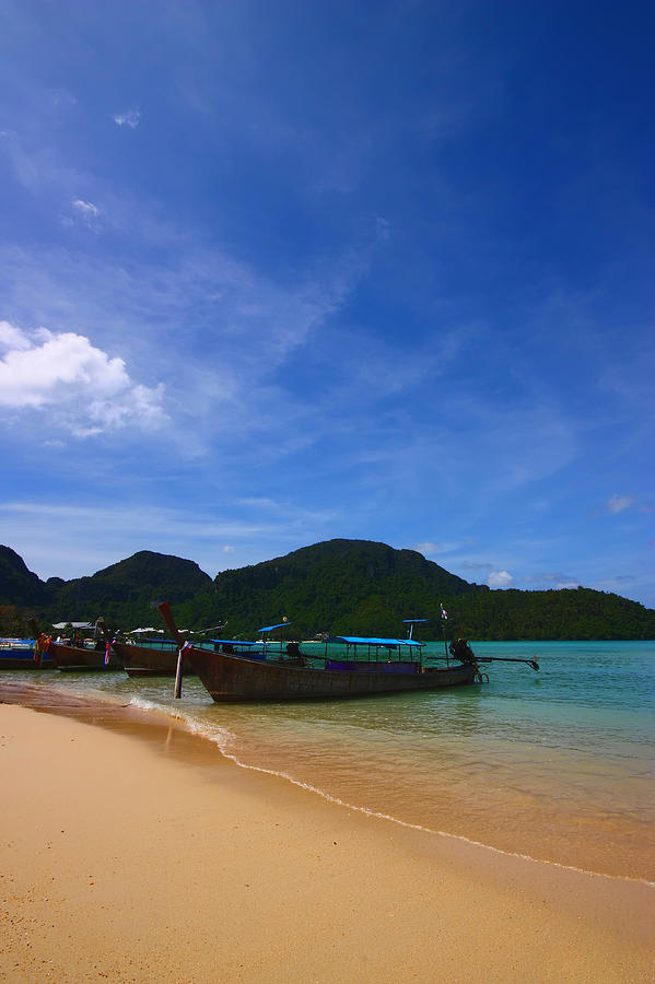Tranquil Beach - Phi Phi Island Photograph by Firefluxstudios