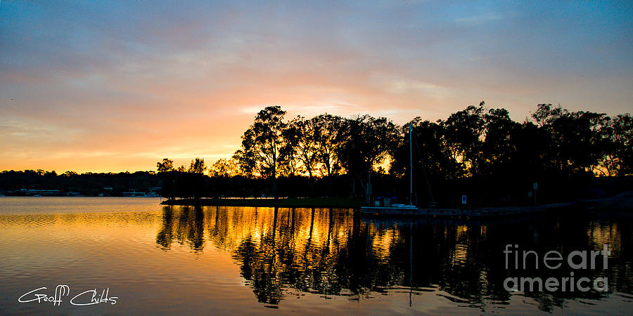Tranquil Dawn - Sunrise.                                                                                      Photograph by Geoff Childs