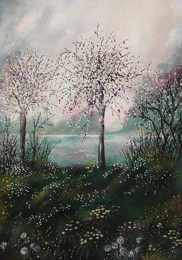 Nature Painting - Tranquil moments by Milenka Delic