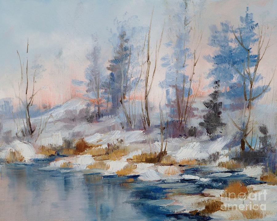 Tranquil Sunrise Painting by K M Pawelec