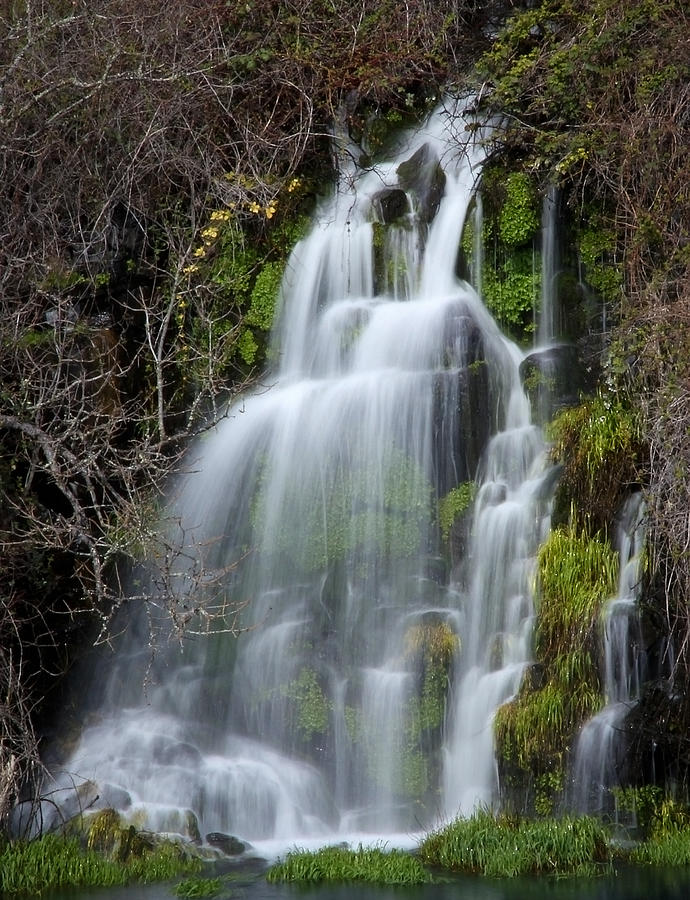 Tranquil Waterfall Photograph by Athena Mckinzie