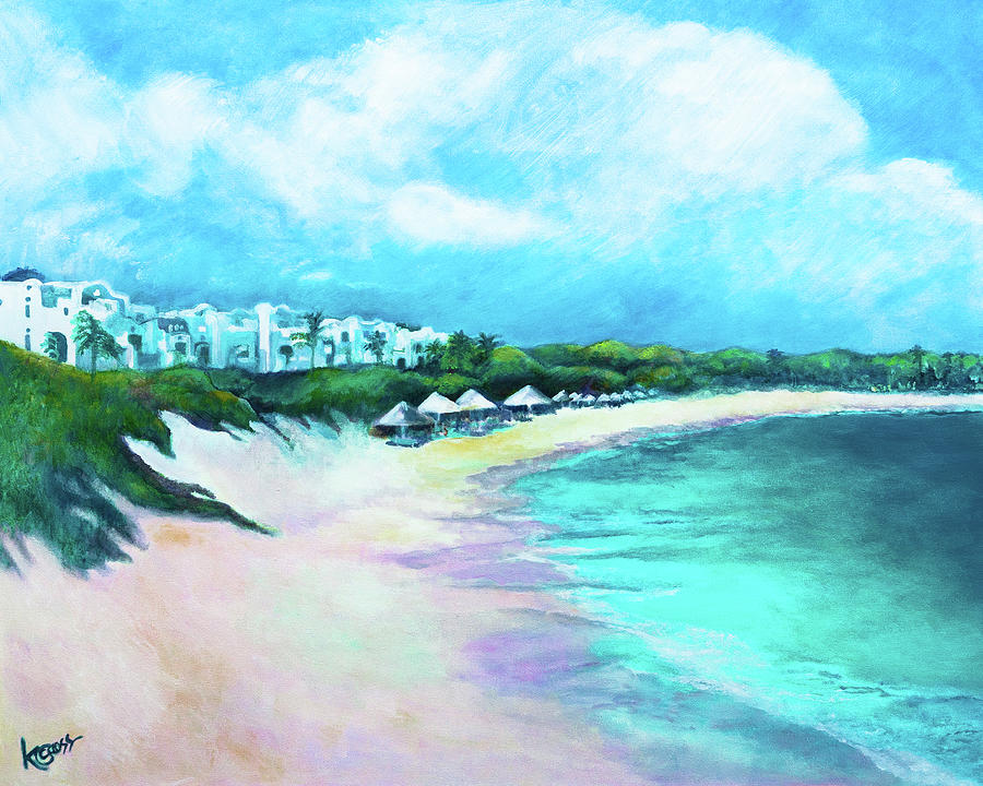 Tranquility Anguilla Painting by Kandy Cross