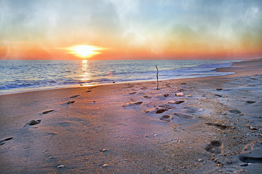 Sunset Photograph - Tranquility Beach by Betsy Knapp