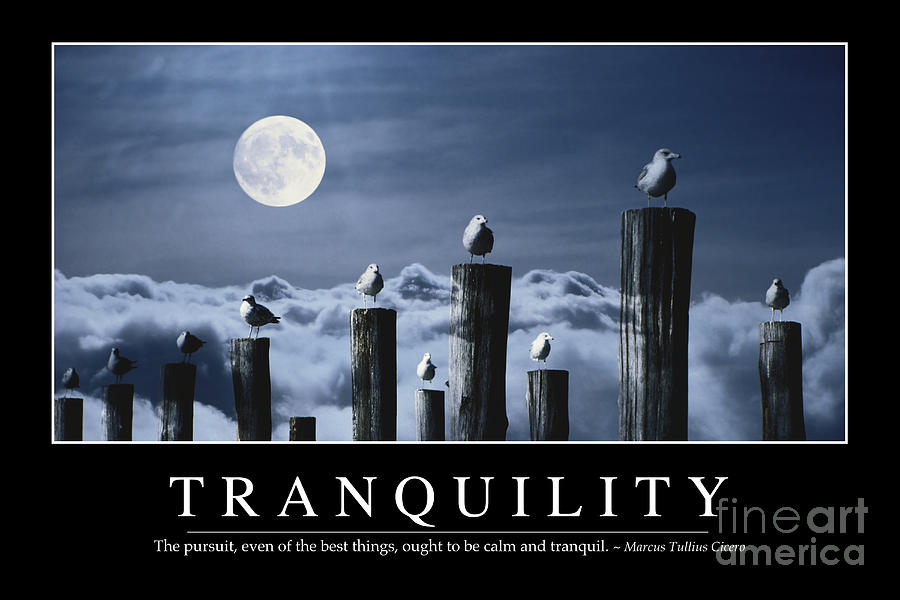 Tranquility Inspirational Quote Photograph by Stocktrek Images