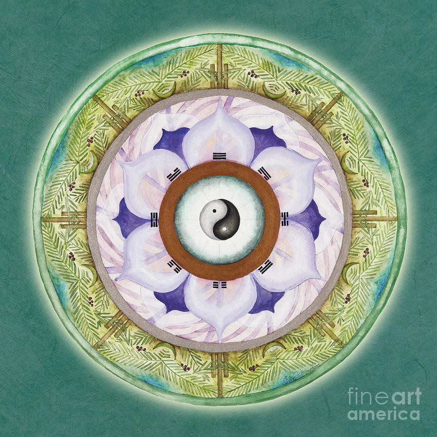 Tranquility Mandala Painting by Jo Thomas Blaine