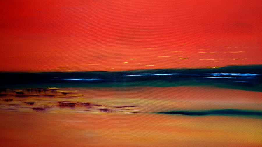 Abstract Painting - Tranquillity by David Hatton