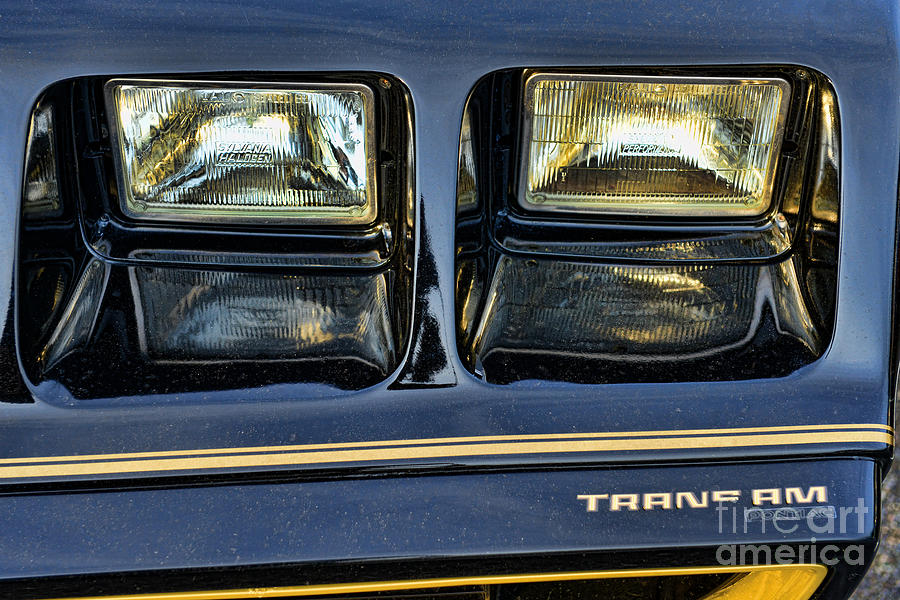Trans Am Headlights Photograph by Paul Ward