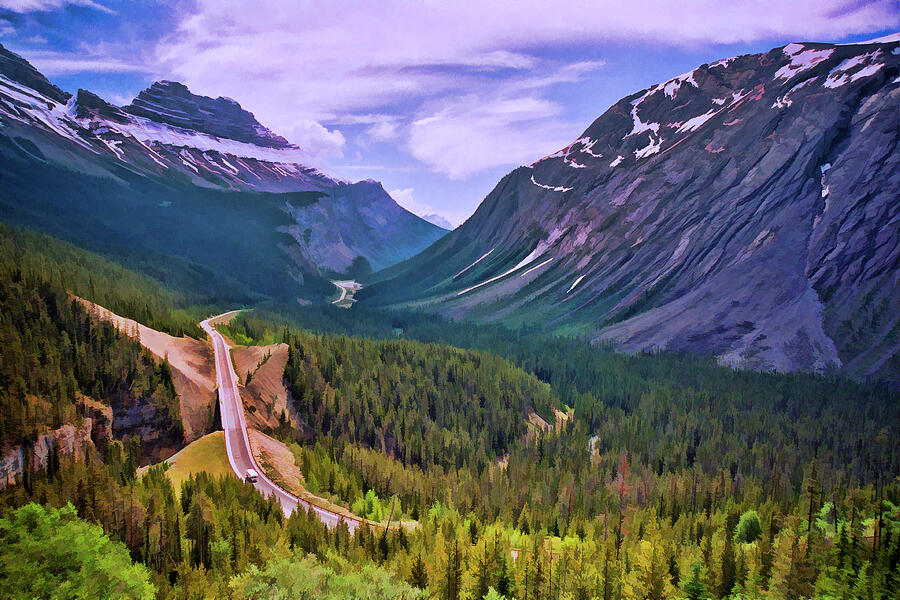 Trans - Canadian Highway Digital Art by Allen Beatty