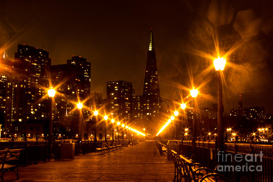 San Francisco Photograph - Transamerica Pyramid From Pier by Suzanne Luft