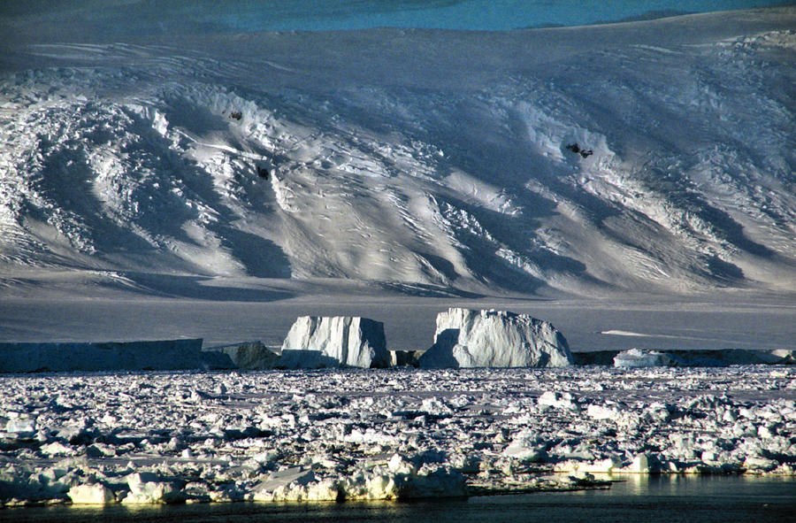 Transantarctic Range and Icebergs Antarctica Photograph by Carole-Anne ...