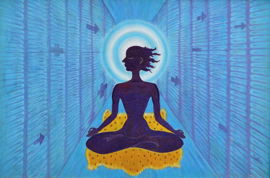 Transcendental Meditation Painting by Usha Shantharam