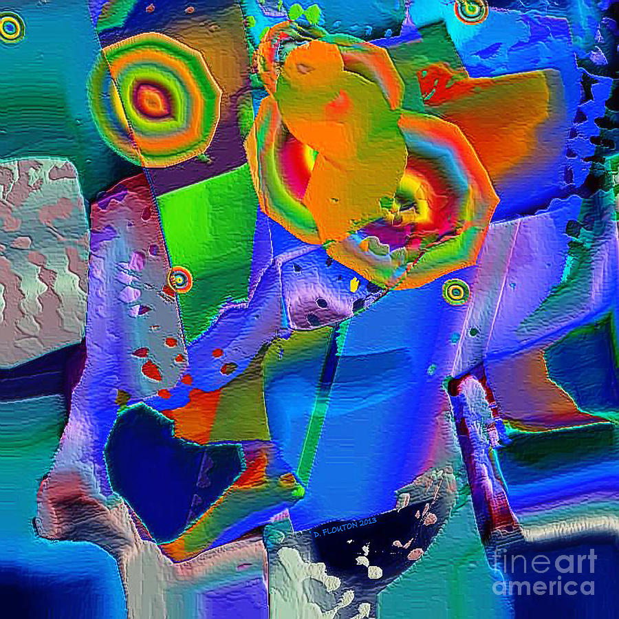 Abstract Digital Art - Transformation by Dee Flouton