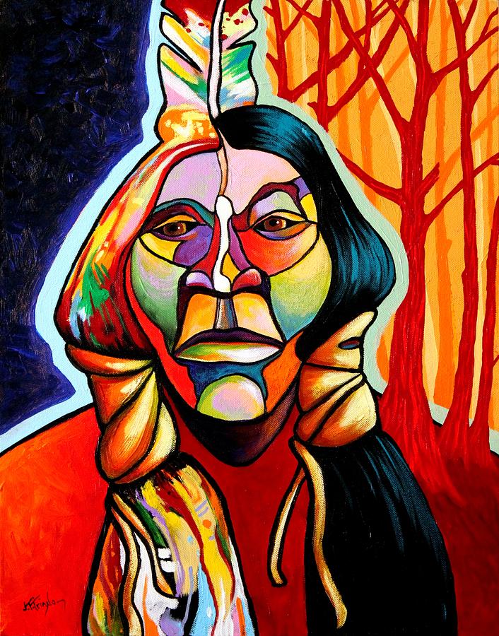 Native American Painting - Transformation by Joe  Triano