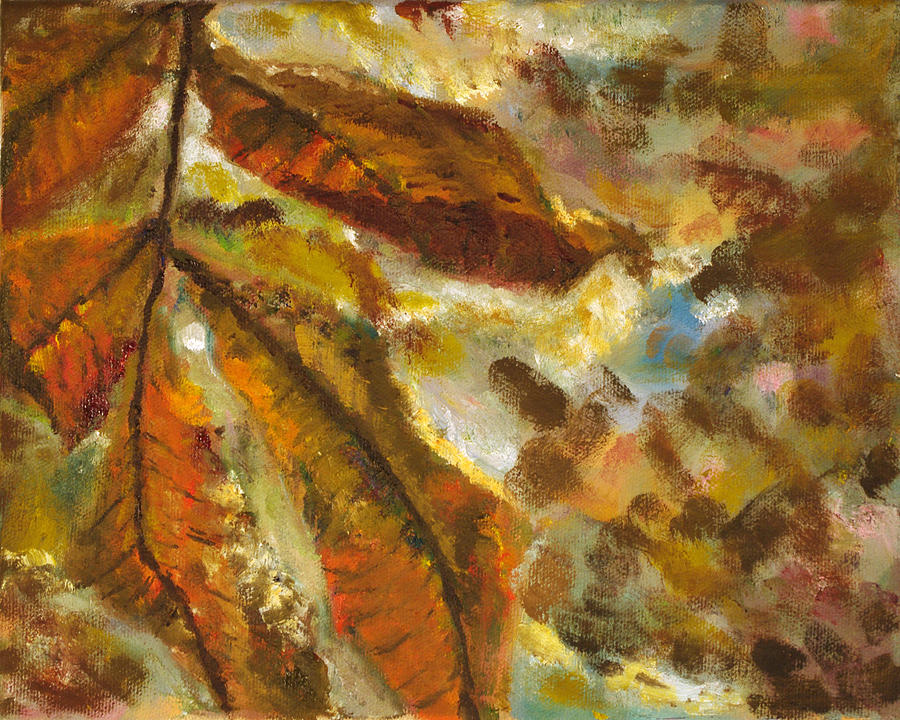 Nature Painting - Translucent Leaves by Jennifer Braxton