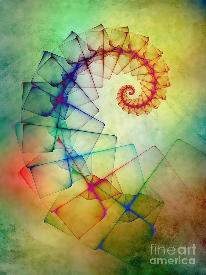 Translucent Spiral Digital Art by Klara Acel