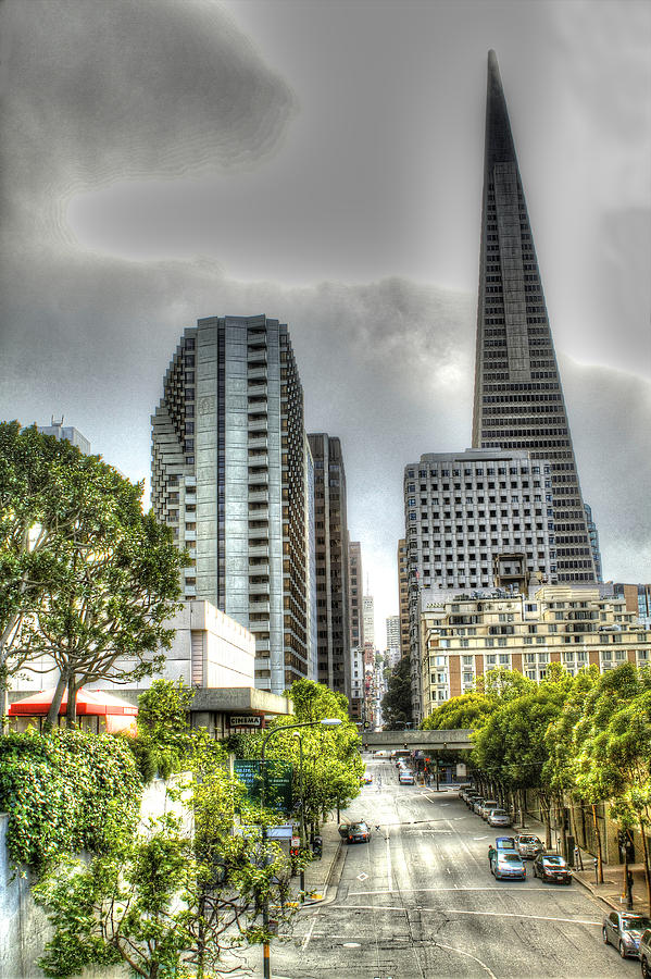 Transmerica Pyramid from the Embarcadero Photograph by SC Heffner