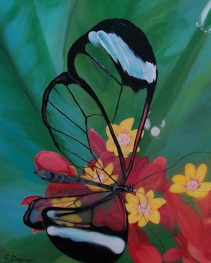 Flower Painting - Transparent Elegance by Sharon Duguay