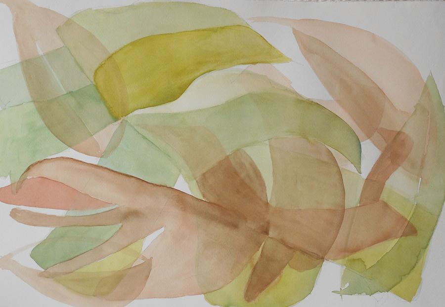 Transparent Leaves Painting by Mabel Moyano