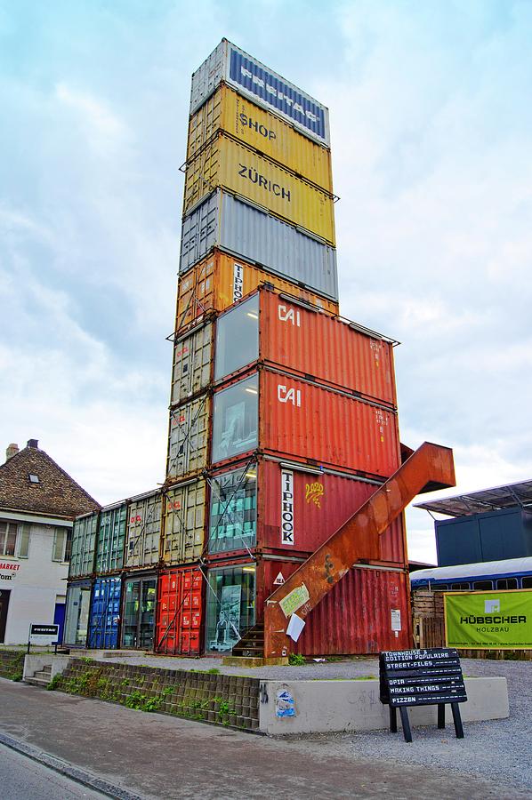 Transport Container Shop Photograph by Mark Williamson/science Photo Library