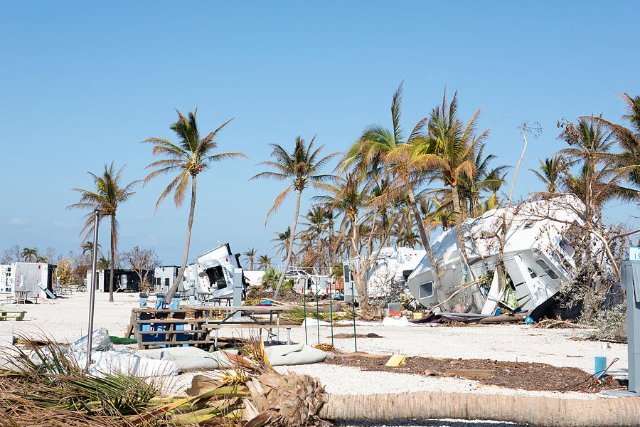 Trashed trailer park in Big Pine Key after a hurricane Photograph by Jodi Jacobson