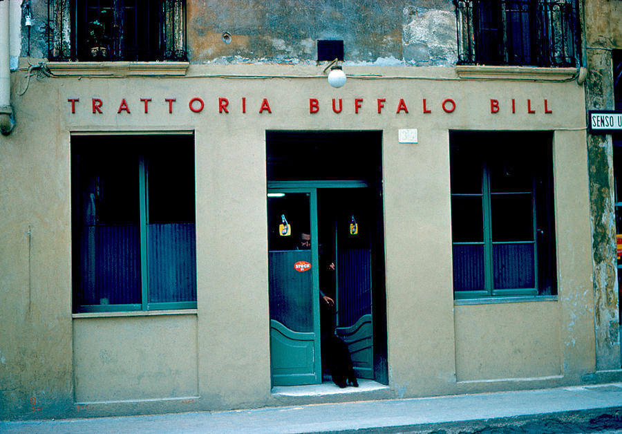Vicenza Photograph - Trattoria Buffalo Bill 1962 by Cumberland Warden Vicenza Photograph - Trattoria Buffalo Bill 1962 by Cumberland Warden