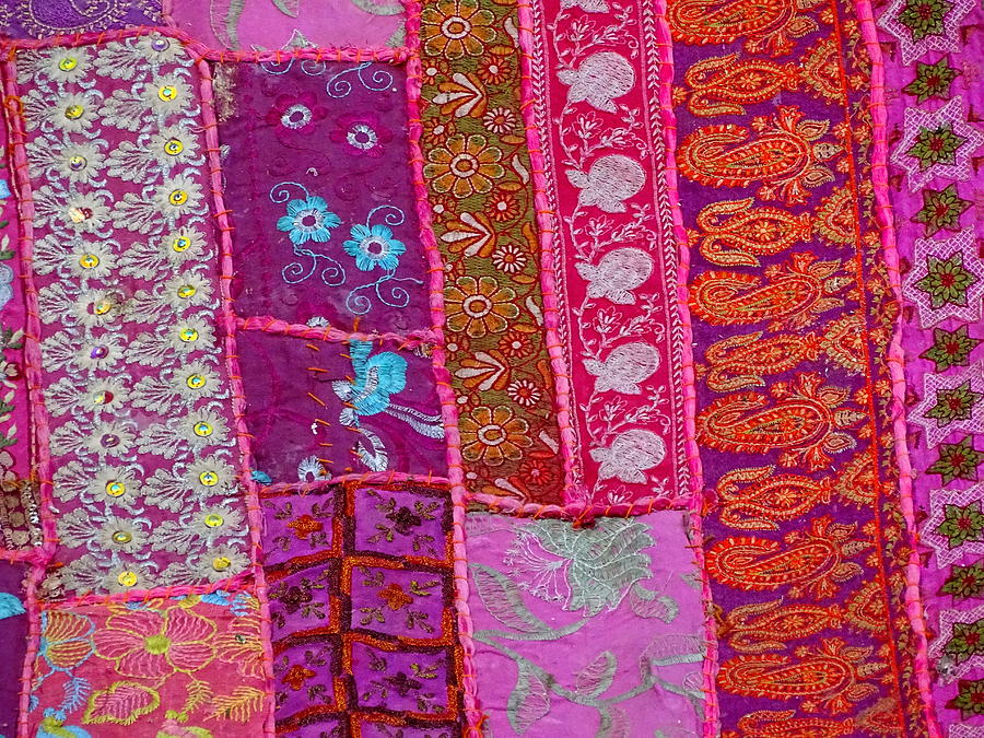 Travel Shopping Colorful Tapestry 1 India Rajasthan Photograph by Sue Jacobi