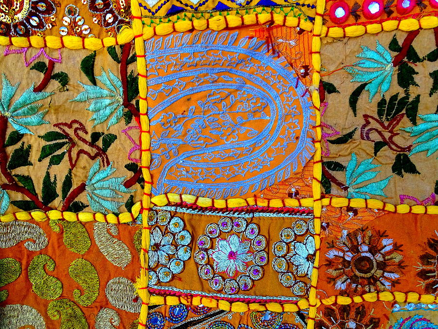 Travel Shopping Colorful Tapestry 9 India Rajasthan Photograph by Sue Jacobi