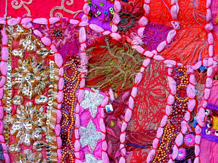 Travel Shopping Colorful Tapestry Series 11 India Rajasthan Photograph by Sue Jacobi
