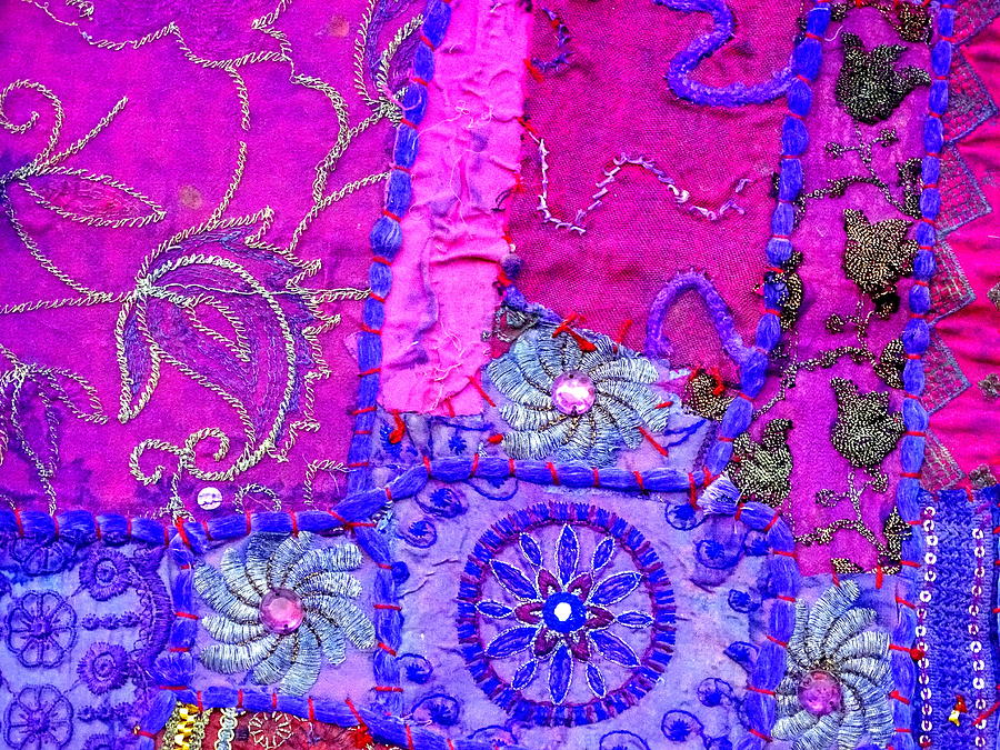 Travel Shopping Colorful Tapestry Series 12 India Rajasthan Photograph by Sue Jacobi
