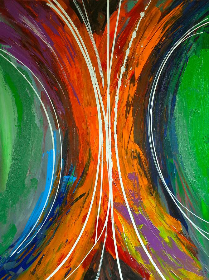 Abstract Painting - Travel Stream by Rob Van Heertum