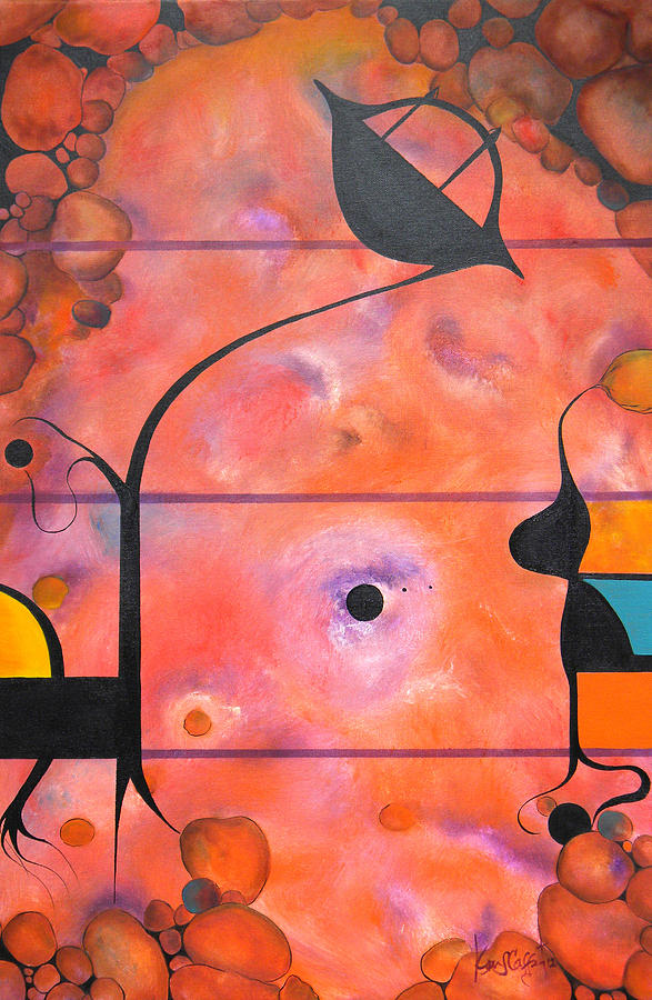 Abstract Painting - Traveler by Ken Caffey Abstract Painting - Traveler by Ken Caffey