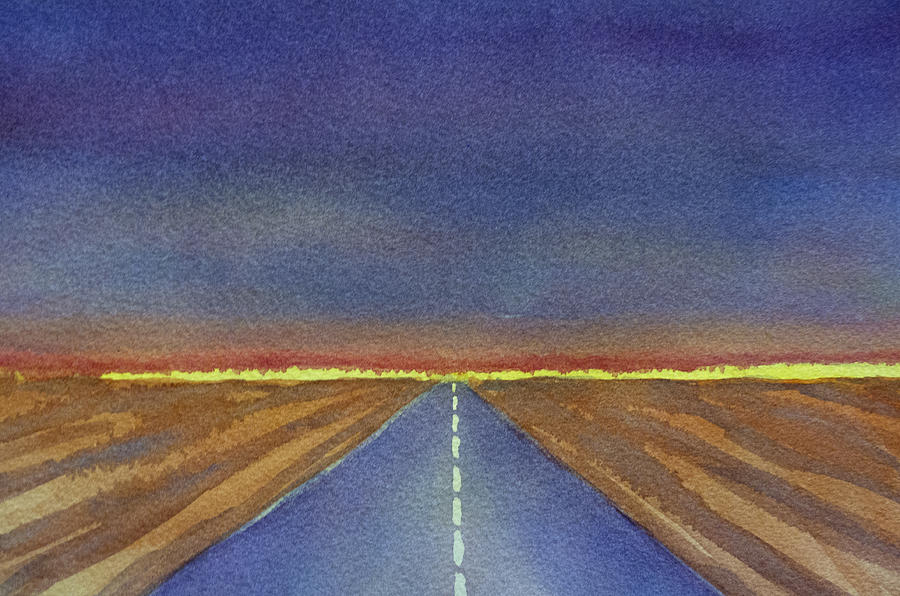 Sunset Painting - Traveling by Susan Porter