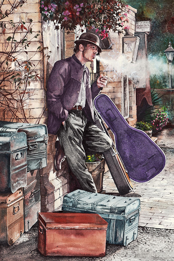 Travelling Man Painting by Peter Williams