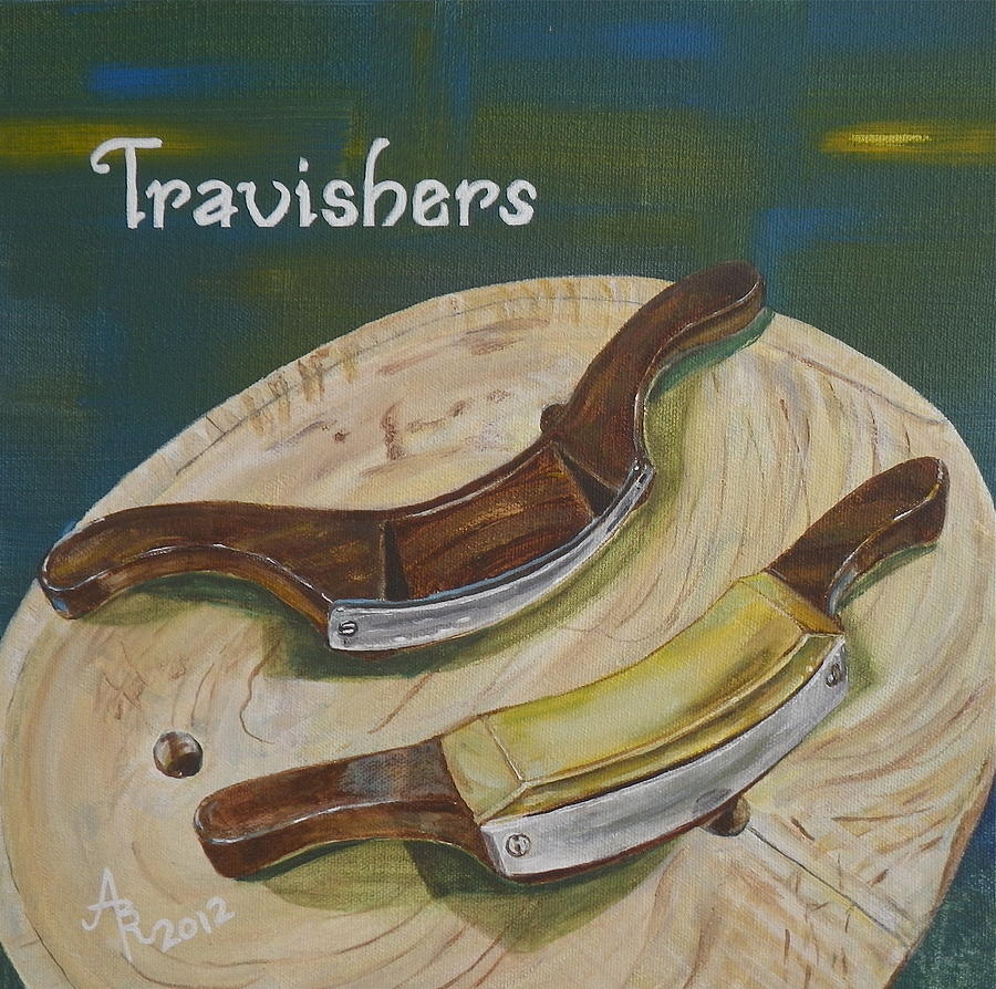 Travishers Old Tools of a Woodworker Painting by Anna Ruzsan