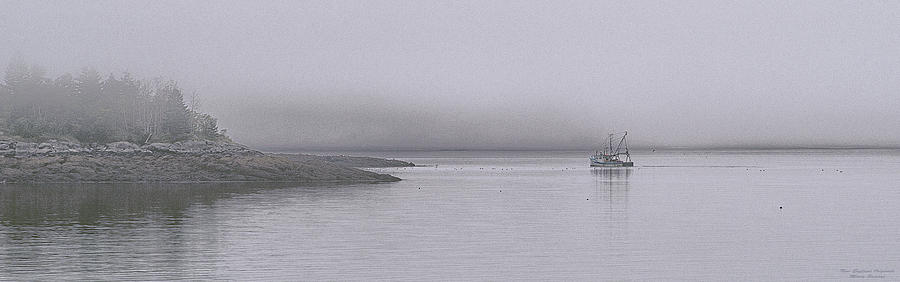 Trawler Photograph - Trawler in Fog by Marty Saccone