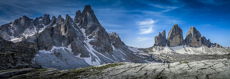 Mountain Photograph - Tre Cime Pt 1 by David Melville