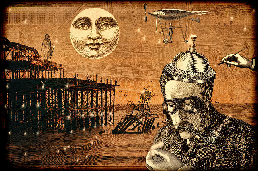 Treasure Steampunk Mixed Media by Bellesouth Studio